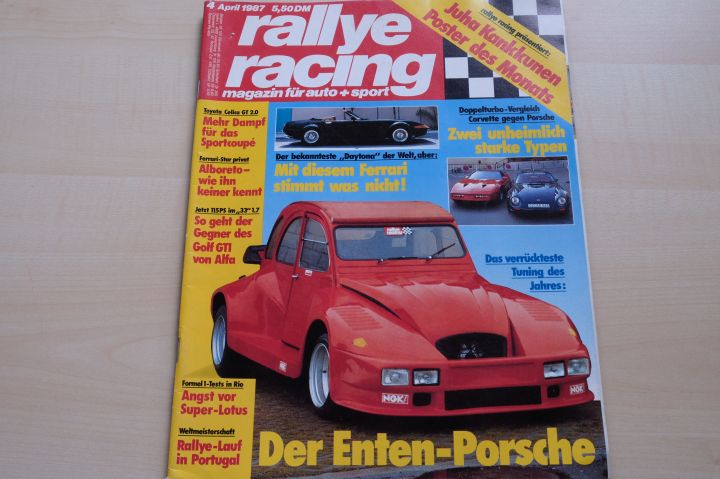 Deckblatt Rallye Racing (04/1987)